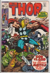 Thor, the Mighty #177 (Jun-70) VG/FN+ Mid-Grade Thor