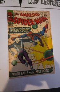 The Amazing Spider-Man #36 (1966)when fall the meteor foxxing tanning