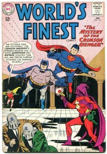 WORLDS FINEST #131 1963-CRIMSON AVENGER-BATMAN-SUPERMAN VG