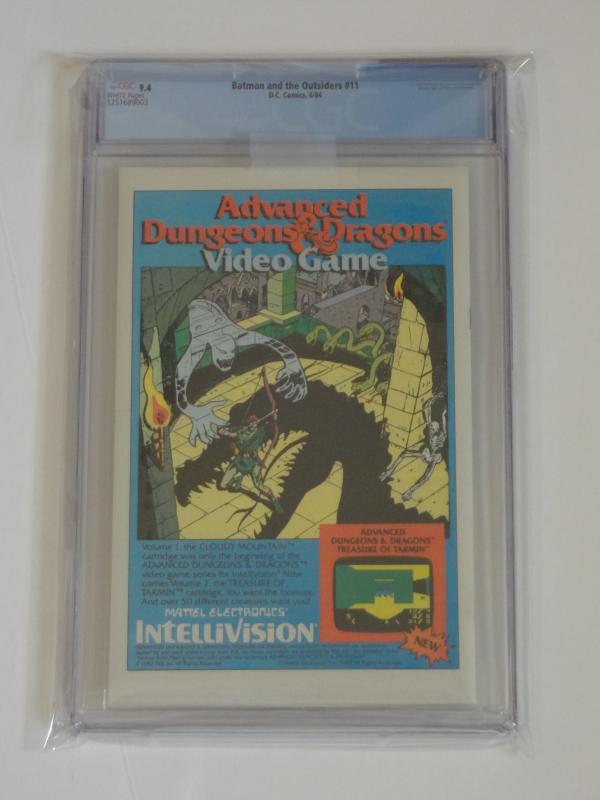 Batman and the Outsiders #11 CGC 9.4; Origin of Katana, Part One!!