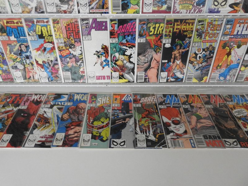 Huge Lot 130+ Comics W/ Iron Man, Daredevil, Wolverine+ Avg VF+ Condition!!