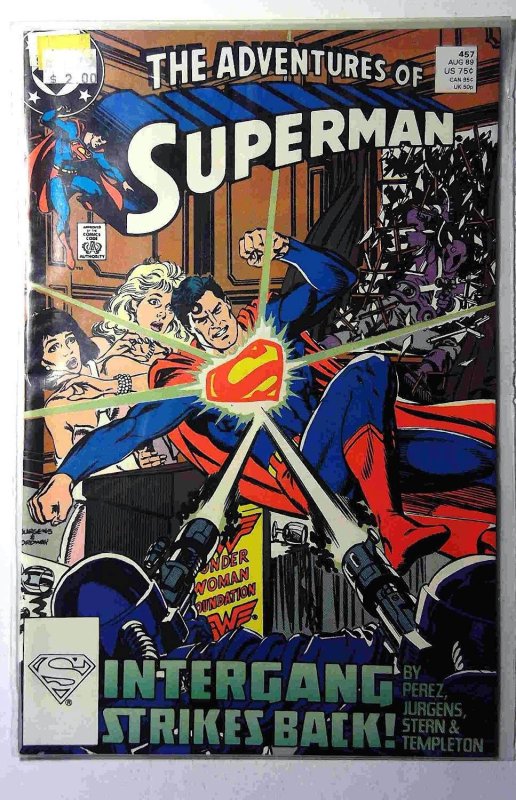 Adventures of Superman #457 (1989) DC Comics 1st Print Comic Book