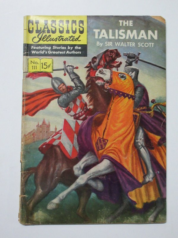 Classics Illustrated #111 HRN 112 The Talisman by Sir Walter Scott G