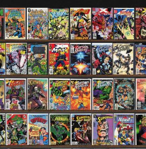 Huge Lot 150+ Comics with Captain Marvel, Doctor Fate, X-Men 2099 & More!