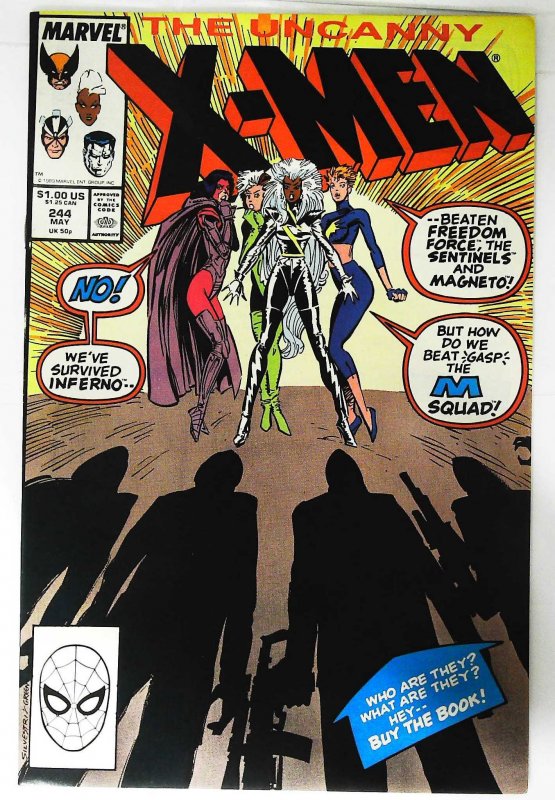 Uncanny X-Men (1981 series)  #244, NM (Actual scan)