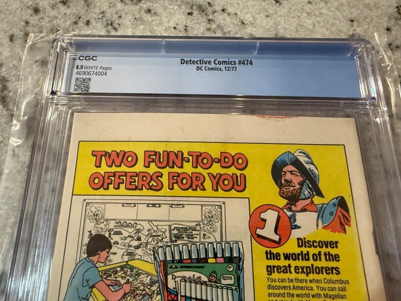 Detective Comics # 474 CGC Graded 8.0 DC Comic Book Deadshot JH25