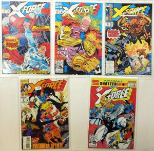 X-Force Lot of 5 #10, 12, 21, 24, Annual 1 (1992) Marvel Comics 1st Print
