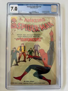 Amazing Spider-Man #10 CGC 7.0 WHITE PAGES 3/64 Kirby Lee Ditko