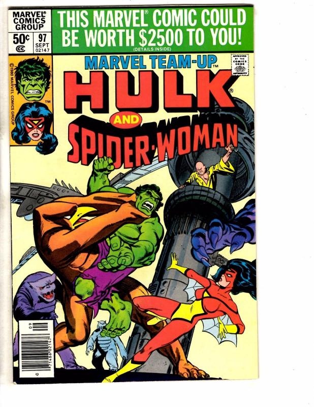 7 Marvel Team-UP Comic Books # 96 97 98 99 100 101 102 Spider-Man X-Men GM8