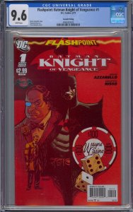 FLASHPOINT BATMAN KNIGHT OF VENGEANCE #1 CGC 9.6 HTF 2ND SECOND PRINTING