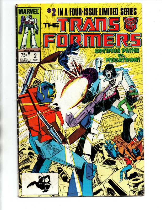 Transformers #2 Limited Series - Optimus Prime vs Megatron - 1985 - VG