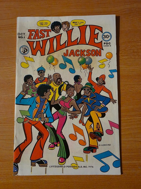 Fast Willie Jackson #1 ~ VF - NEAR MINT NM ~ 1976 Fitzgerald 1st Black Archie