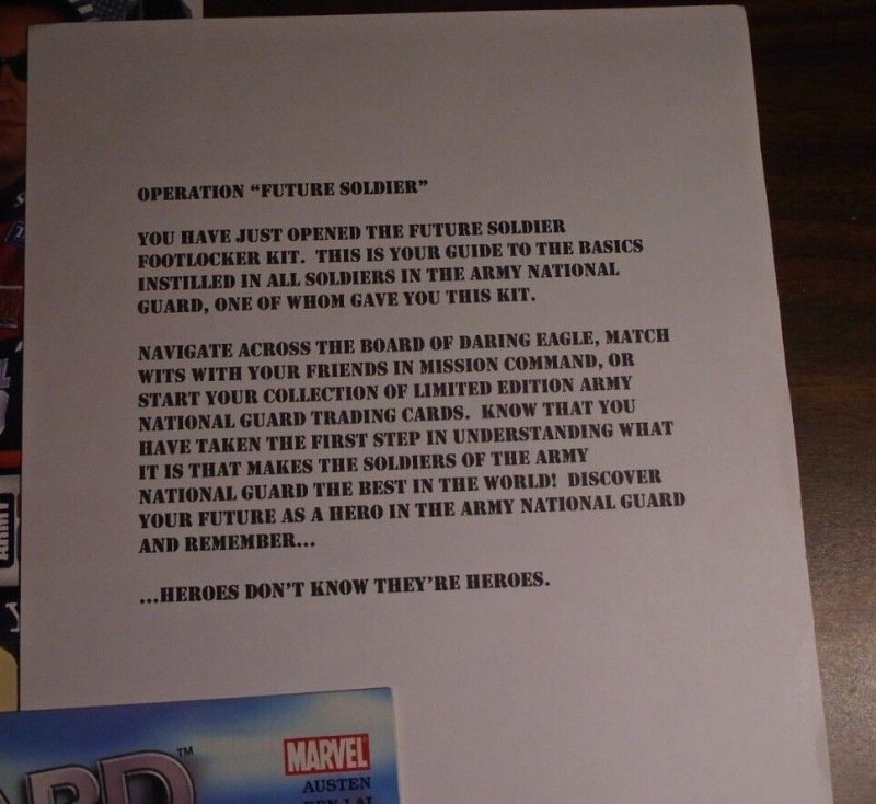 Guard Force 2004 Marvel Greg Biffle Roush NASCAR Army National Guard Folder