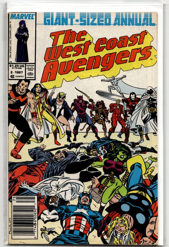 West Coast Avengers Annual #2 (1987) West Coast Avengers / Avengers West Coast