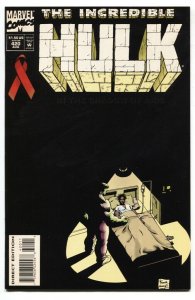 Incredible Hulk #420-AIDS awareness issue comic book
