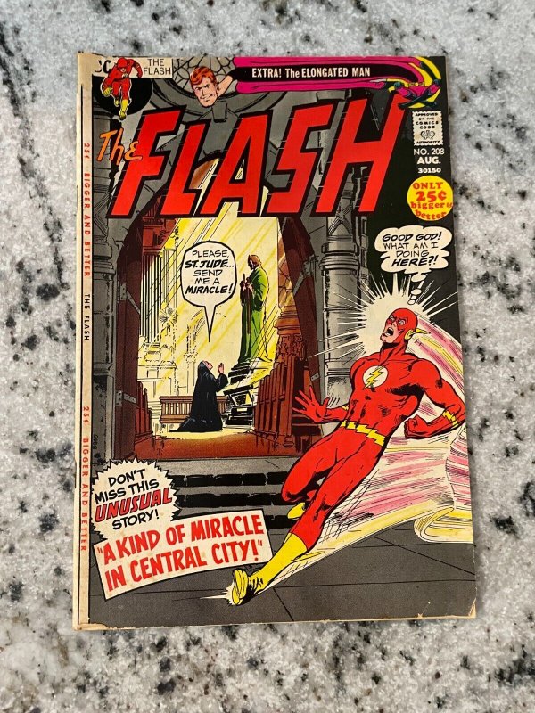 Flash # 208 VG DC Comic Book Batman Superman Justice League Wonder Woman 25 MS1