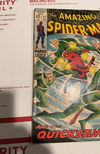 The Amazing Spider-Man #71 (1969)vs Quicksilver