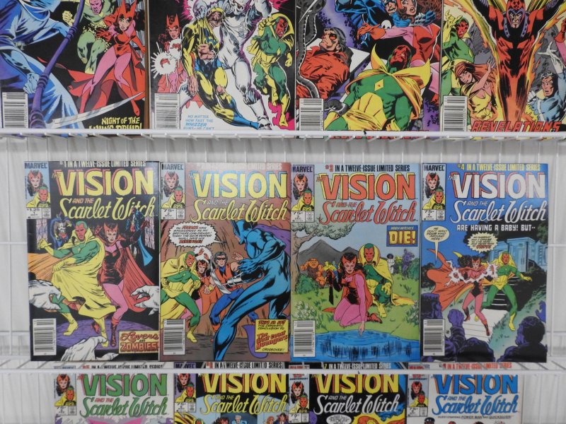 The Vision and the Scarlet Witch 1st and 2nd Series Complete Set! Avg FN Cond!