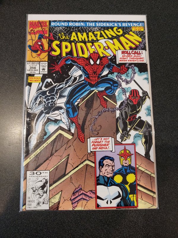 Amazing Spider-Man #356 Moon Knight and Punisher Appearance