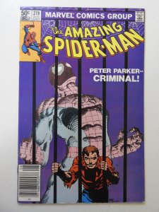 The Amazing Spider-Man #219 Newsstand Edition (1981) FN/VF Condition!