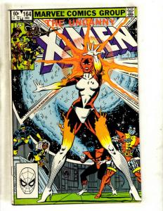 Uncanny X-Men # 164 FN Marvel Comic Book Rogue Wolverine Storm Cyclops Beast NP9