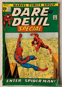 Daredevil #3 Annual Marvel (2.0 GD) 3 spine split bottom + pen on cover (1972)