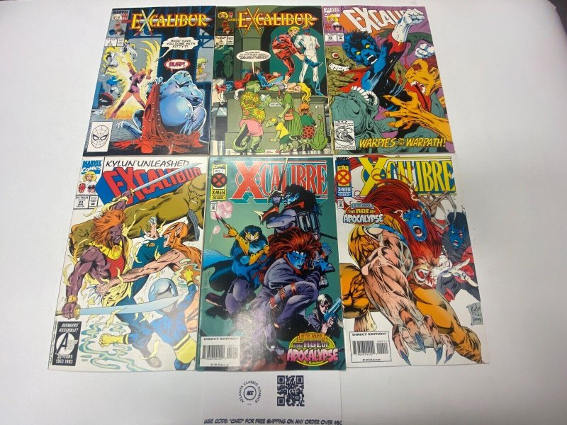 6 MARVEL comic books Excalibur #2 9 62 63 X-Calibre #3 4 20 KM11