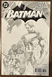 Batman #612  DC - Sketch Cover - Battle of Superman vs Batman - 2nd Cameo Hush