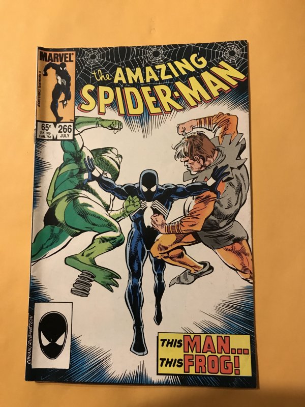 THE AMAZING SPIDER-MAN #266 : Marvel 7/85 Fn; Black Costume