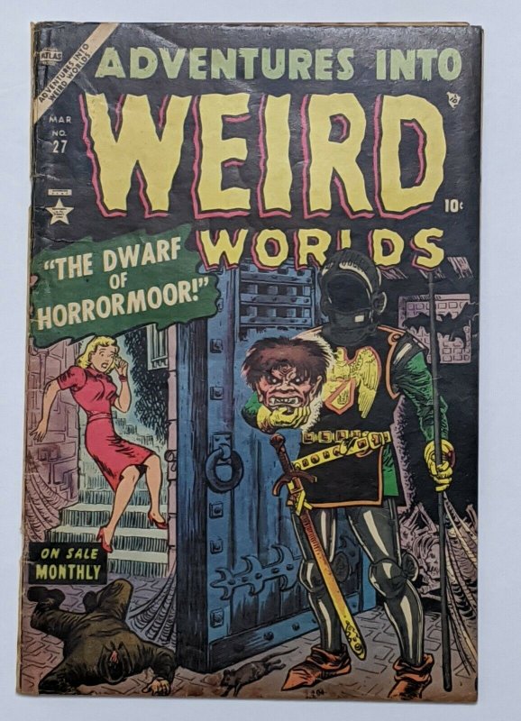 Adventures Into Weird Worlds #27 (Mar 1954, Atlas) VG 4.0 Joe Maneely cvr