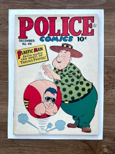 Police Comics # 49 NM Quality Comic Book Plastic Man Golden Age 1945 15 J839