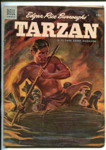 TARZAN #58-1954-DELL-BURROUGHS-JESSE MARSH-RUSS MANNING-vg
