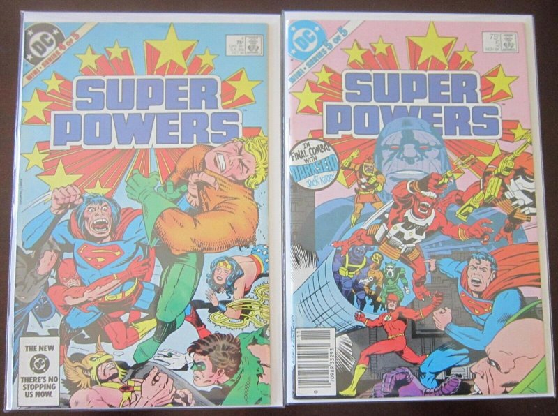 Super Powers comics set:#1-5 6.0 FN (1984)