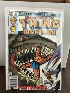 Marvel Two-in-One 97  9.0 (our highest grade)  Thing & Iron Man!  1983
