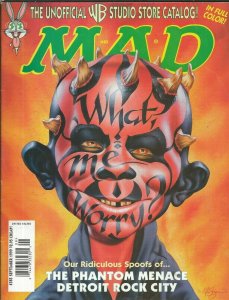 ORIGINAL Vintage Sep 1999 Mad Magazine #385 Star Wars Phantom Menace Darth Maul
