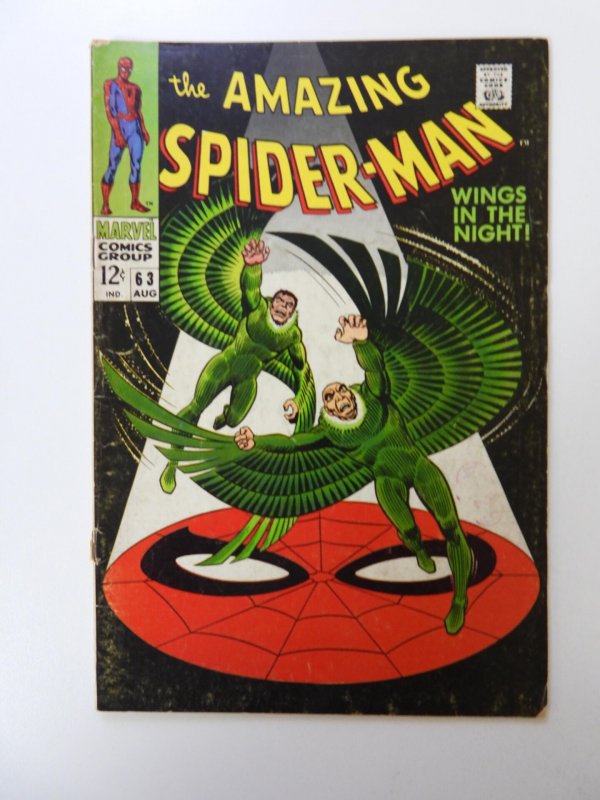 The Amazing Spider-Man #63 (1968) VG bottom staple detached from cover