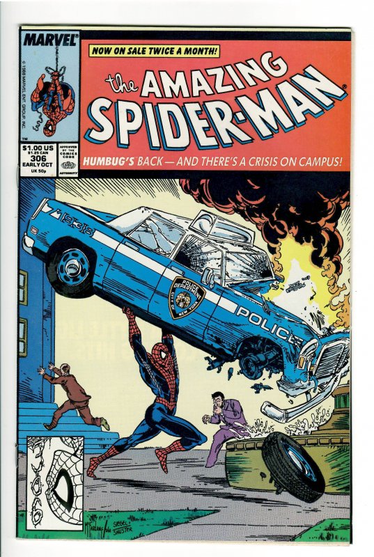 AMAZING SPIDERMAN 306 NM 9.4/MCFARLANE ACTION 1 HOMMAGE/ LOUISIANA COLLECTION.