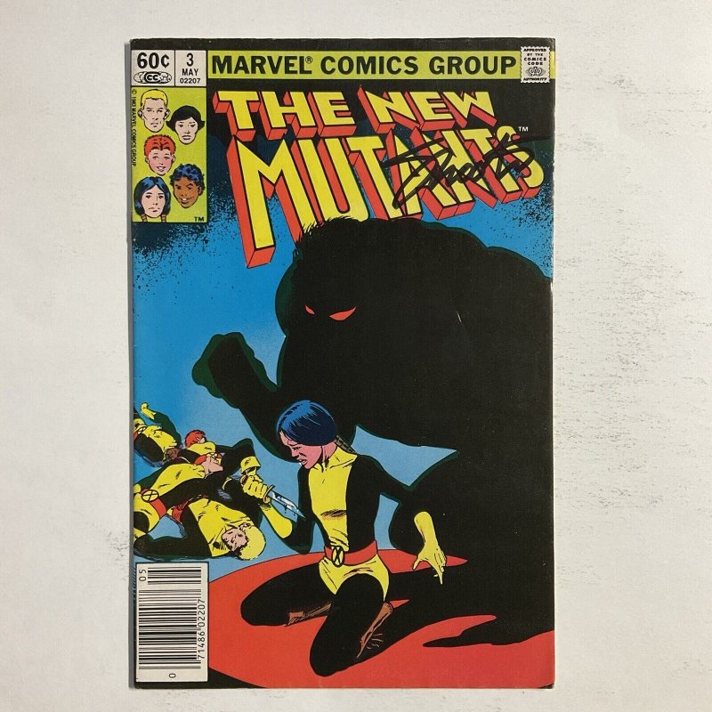 New Mutants 3 1983 Signed by Jim Shooter Newsstand Marvel FN fine 6.0