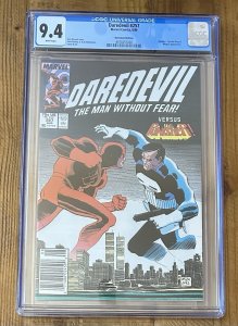 Daredevil #257 CGC 9.4 White Pages Vs Punisher Newsstand 1988