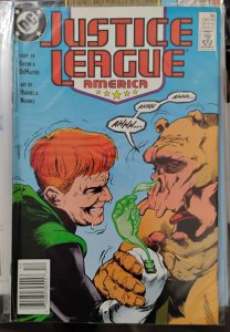JUSTICE LEAGUE AMERICA  # 33 1989 DC COMICS  NEWSTAND VARIANT