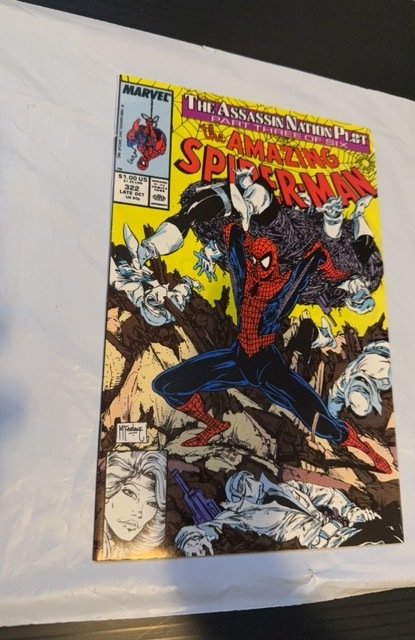 The Amazing Spider-Man #322 (1989)assassination plot silver sable Mcfarlen  run