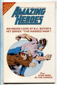 AMAZING HEROES #63 1985 - comics - Masked Man - Star Wars