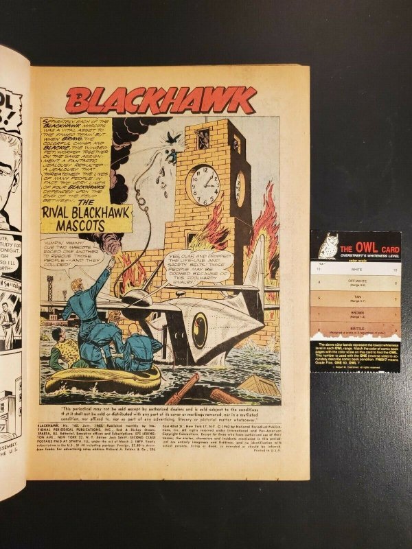 Blackhawk #185 (1963) F+ 6.5  Last Days of the Seven Blackhawks kg