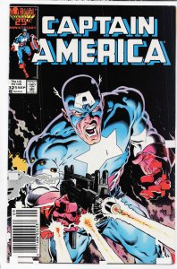 Captain America #321 Newsstand Edition (1986) Captain America