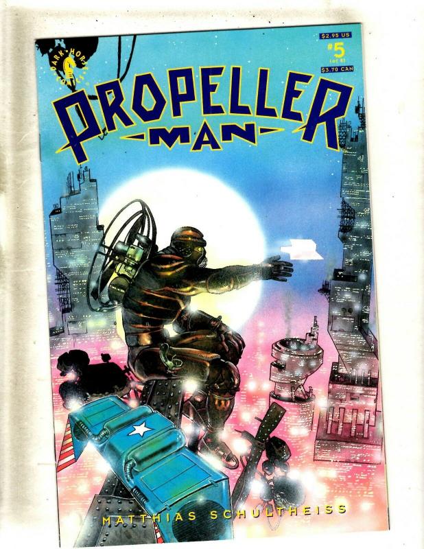 Lot Of 8 Propeller Man Dark Horse Comic Books # 1 2 3 4 5 6 7 8 Limited Ser. FM8