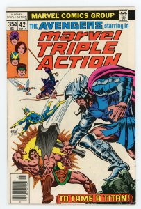 Marvel Triple Action #42 Avengers Hawkeye Hercules FN+