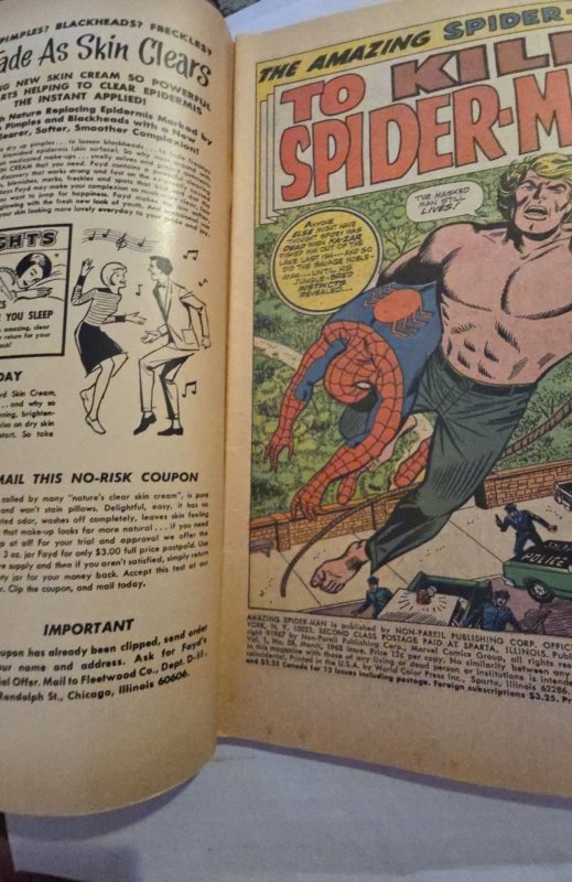 The Amazing Spider-Man #58 (1968)to kill a spiderman/ Kazat app foxxing