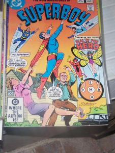 NEW ADVENTURES OF SUPERBOY # 28 DC  april  1982  h for hero+ma and pa kent