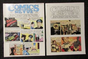 2001 COMICS REVUE Magazine #183 #184 FN-/FN LOT of 2 Sky Masters / Flash Gordon