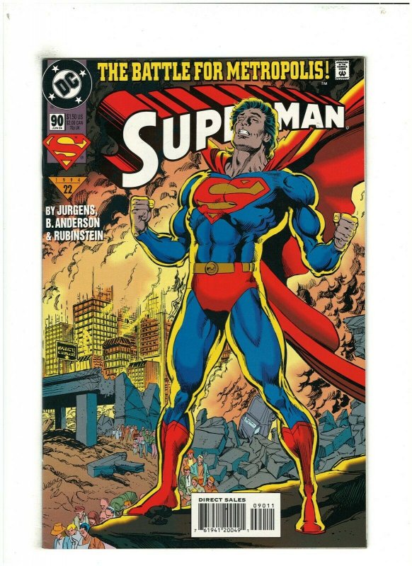 Superman #90 VF/NM 9.0 DC Comics 1994 Dan Jurgens